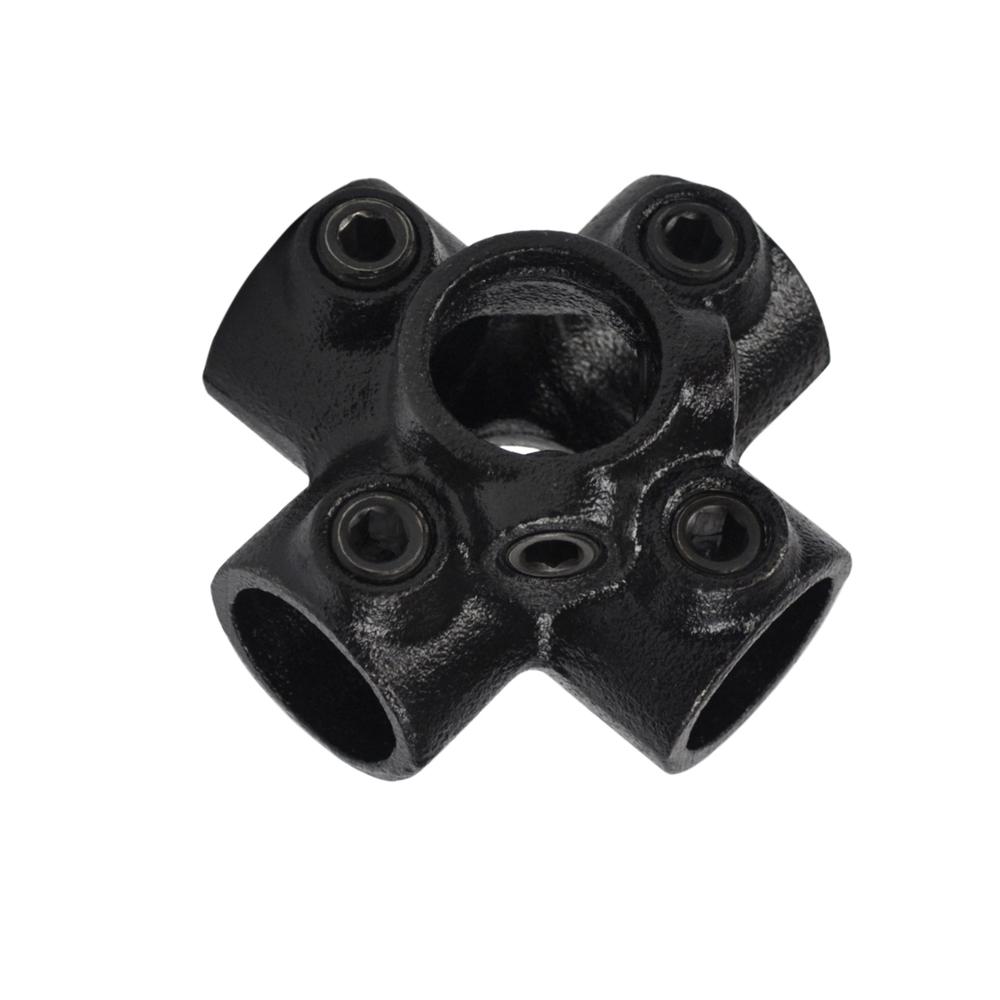 Doos 4-weg kruisstuk - zwart-C / 33,7 mm (20 stuks)